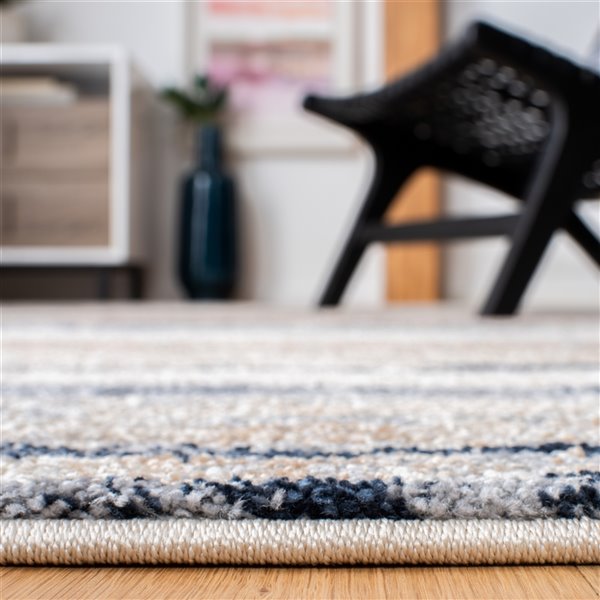 Safavieh CPN351A-28 Coppertone Runner - Rectangular - 2-ft 2-in x 8-ft - Ivory/Navy