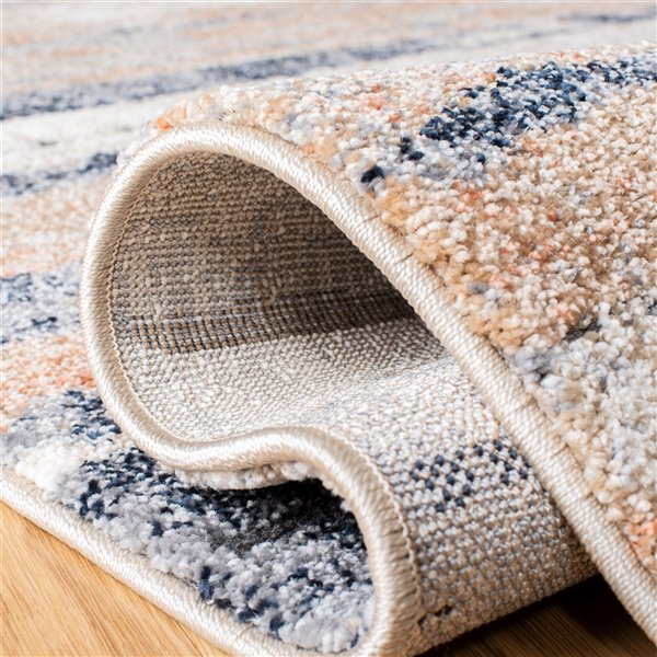 Safavieh CPN351A-28 Coppertone Runner - Rectangular - 2-ft 2-in x 8-ft - Ivory/Navy