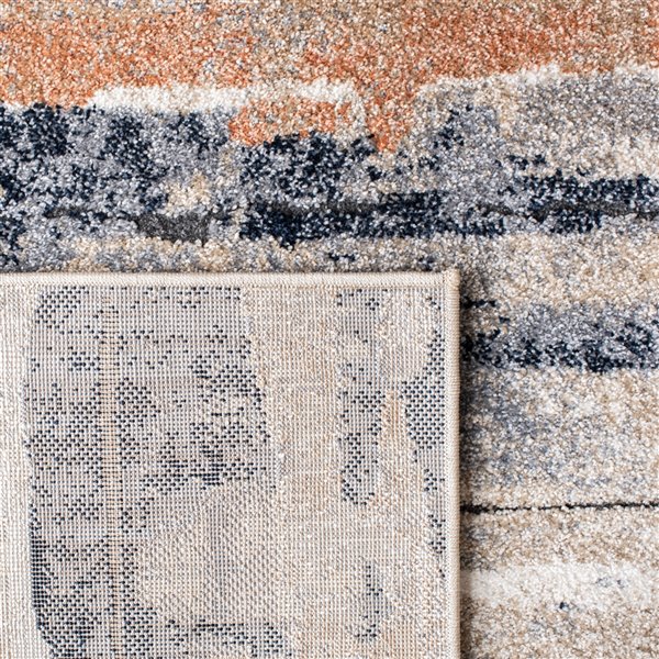 Safavieh CPN351A-28 Coppertone Runner - Rectangular - 2-ft 2-in x 8-ft - Ivory/Navy