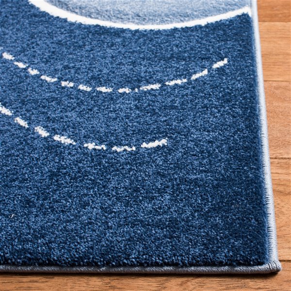 Safavieh CRK121B-4SQ Carousel Kids Area Rug - Square - 4-ft x 4-ft - Blue/Gray