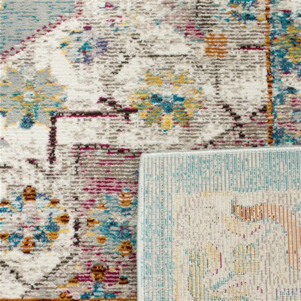 Safavieh ARA160G-3 Aria Throw Rug - Rectangular - 3-ft x 5-ft - Green/Creme