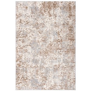 Tapis décoratif Lagoon LGN565F-5 de Safavieh, rectangulaire, 5 pi 3 po x 7 pi 7 po, gris/or