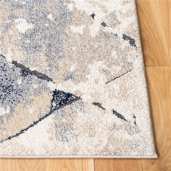 Safavieh CPN327A-5 Coppertone Area Rug - Rectangular - 5-ft 5-in x 7-ft 7-in - Ivory/Navy