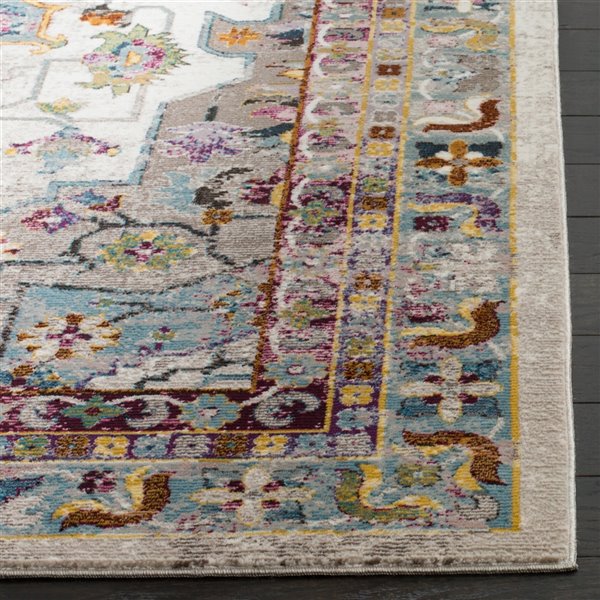 Safavieh ARA160C-28 Aria Runner - Rectangular - 2-ft x 8-ft - Cream/Multi