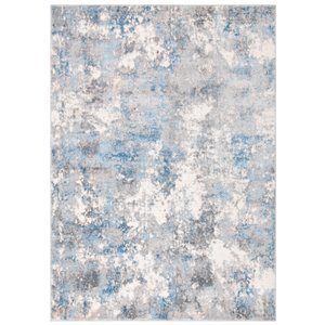 Tapis décoratif Lagoon LGN521G-8 de Safavieh, rectangulaire, 8 pi x 10 pi, gris clair/bleu clair