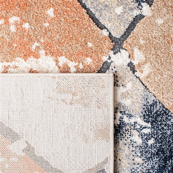 Safavieh CPN327A-8 Coppertone Area Rug - Rectangular - 8-ft x 10-ft - Ivory/Navy