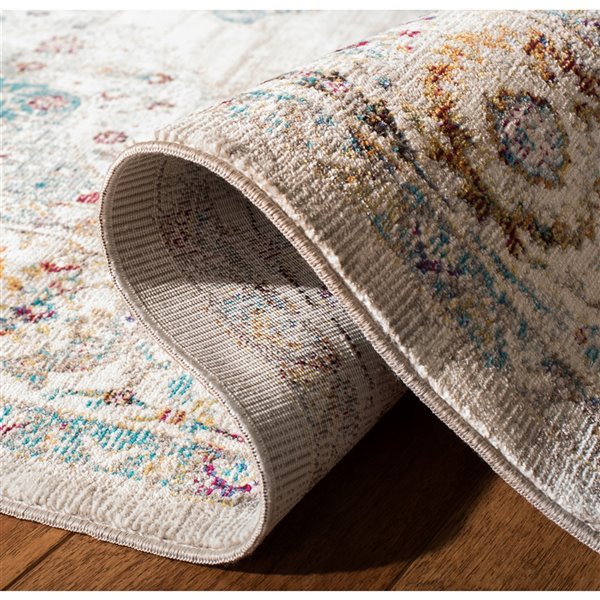 Safavieh ARA116A-8 Aria Area Rug - Rectangular - 8-ft x 10-ft - Blue/Ivory