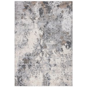 Tapis décoratif Lagoon LGN522A-8 de Safavieh, rectangulaire, 8 pi x 10 pi, ivoire/gris