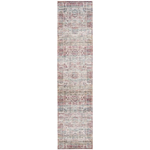 Safavieh ARA179R-28 Aria Runner - Rectangular - 2-ft x 8-ft - Red/Creme ...