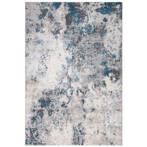 Safavieh LGN522F-8 Lagoon Area Rug - Rectangular - 8-ft x 10-ft - Gray/Turquoise