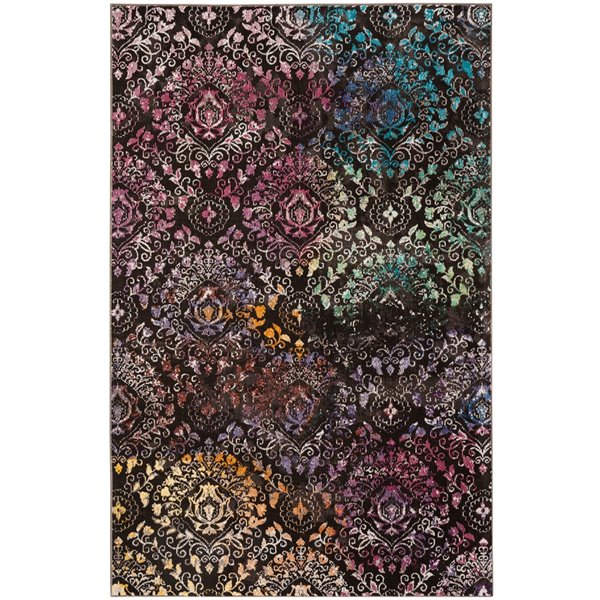 Safavieh ARA172W-4 Aria Area Rug - Rectangular - 4-ft x 6-ft - Brown/Multi