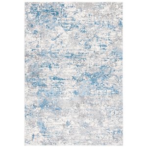 Safavieh LGN570M-4 Lagoon Area Rug - Rectangular - 4-ft x 6-ft - Ivory/Blue