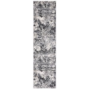 Tapis de couloir Lagoon LGN570F-28 de Safavieh, rectangulaire, 2 pi x 8 pi, ivoire/gris