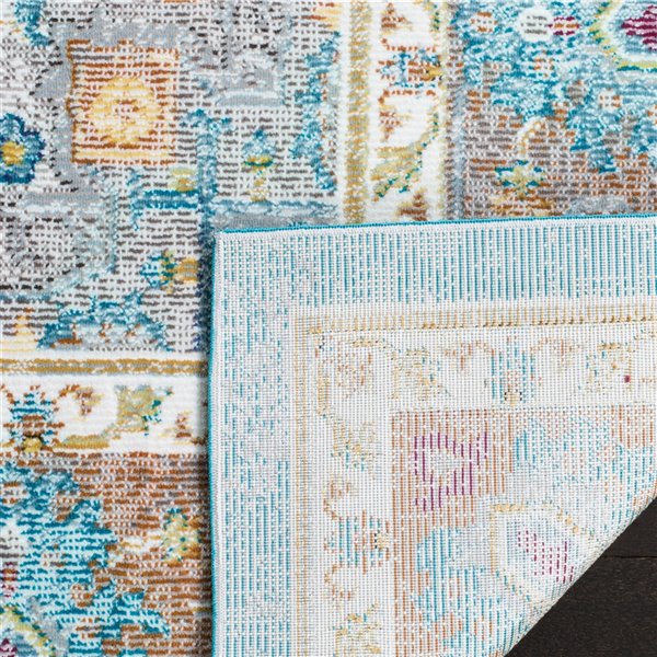 Safavieh ARA100B-8 Aria Area Rug - Rectangular - 8-ft x 10-ft - Blue/Creme