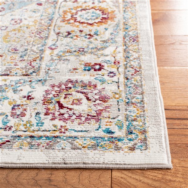 Safavieh ARA116A-6SQ Aria Area Rug - Square - 6-ft 5-in x 6-ft 5-in - Blue/Ivory