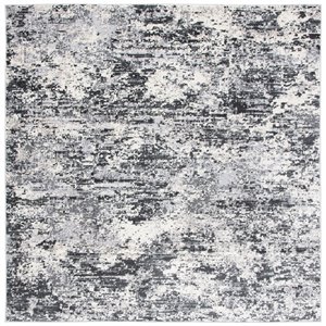 Safavieh LGN570F-7SQ Lagoon Area Rug - Square - 6-ft 7-in x 6-ft 7-in - Ivory/Gray