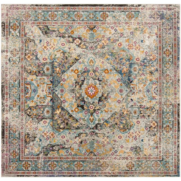 Safavieh ARA199B-6SQ Aria Area Rug - Square - 6-ft 5-in x 6-ft 5-in ...