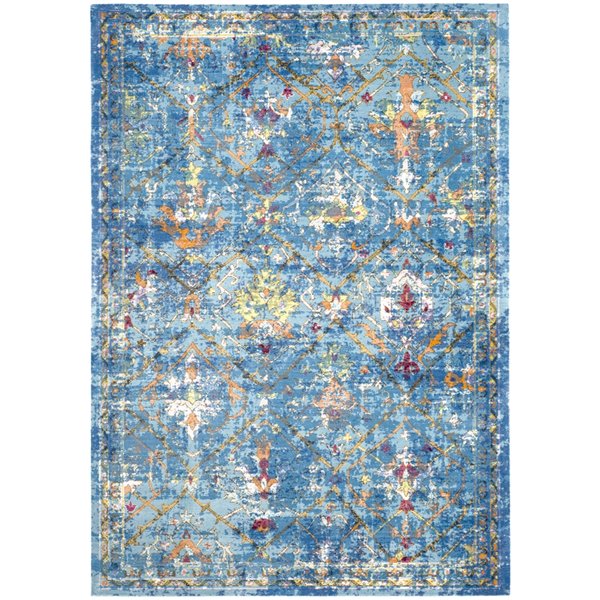 Safavieh ARA169B-4 Aria Area Rug - Rectangular - 4-ft x 6-ft - Blue/Multi