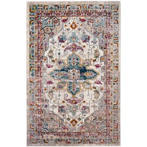 Safavieh ARA160C-4 Aria Area Rug - Rectangular - 4-ft x 6-ft - Cream/Multi