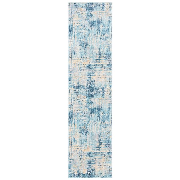 Safavieh ARA585M-28 Aria Runner - Rectangular - 2-ft x 8-ft - Ivory/Blue