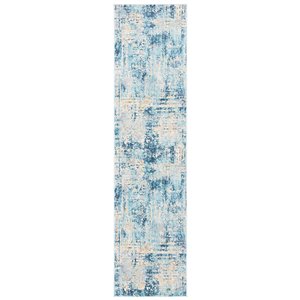 Safavieh ARA585M-28 Aria Runner - Rectangular - 2-ft x 8-ft - Ivory/Blue