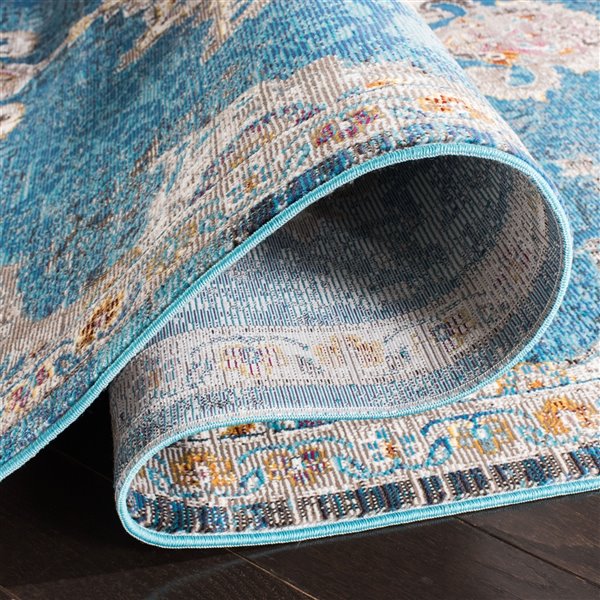 Safavieh ARA103N-4 Aria Area Rug - Rectangular - 4-ft x 6-ft - Navy/Ivory