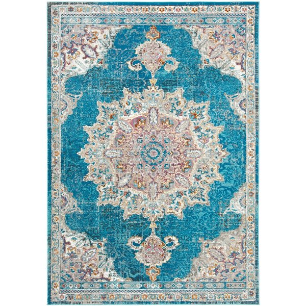 Safavieh ARA103N-4 Aria Area Rug - Rectangular - 4-ft x 6-ft - Navy/Ivory
