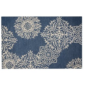 Collection Bourbon Street Augusta Area Rug - 5-ft x 8-ft - Blue