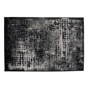 Tapis Anchorage de la Collection Bourbon Street, 5 pi x 8 pi, gris