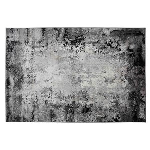 Tapis Pueblo de la Collection Bourbon Street, 5 pi x 8 pi, gris clair