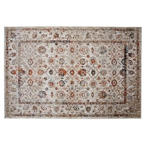 Collection Bourbon Street Loveland Area Rug - 8-ft x 10-ft - Ivory