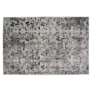 Tapis Stamford de la Collection Bourbon Street, 5 pi x 8 pi, gris clair