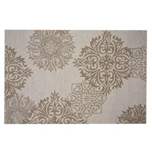Collection Bourbon Street Augusta Area Rug - 5-ft x 8-ft - Ivory