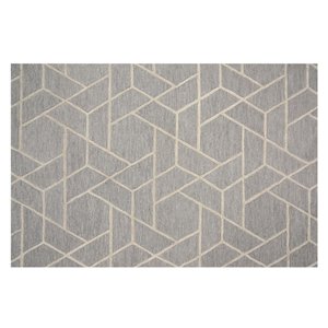 Tapis Eastport de la Collection Bourbon Street, 5 pi x 8 pi, gris