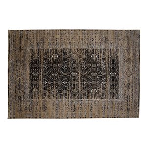 Collection Bourbon Street Danbury Area Rug - 5-ft x 8-ft - Brown