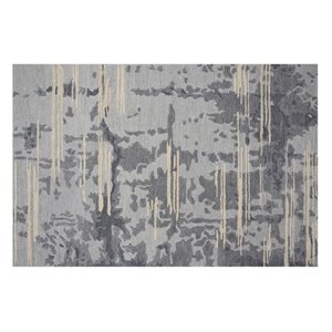 Collection Bourbon Street Northfield Area Rug - 5-ft x 8-ft - Light Grey