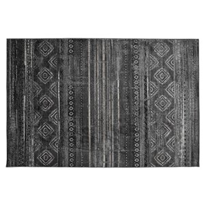 Tapis Montrose de la Collection Bourbon Street, 5 pi x 8 pi, gris