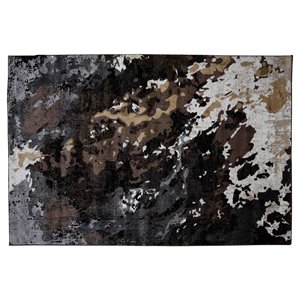 Collection Bourbon Street Simsbury Area Rug - 5-ft x 8-ft - Black