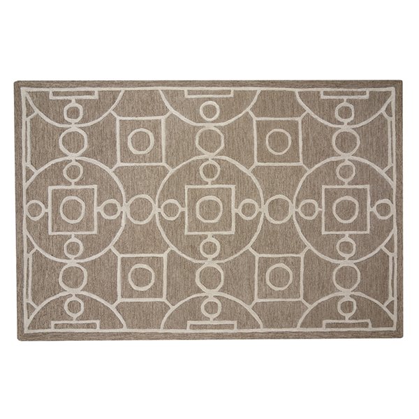 Collection Bourbon Street Annapolis Area Rug 5ft x 8ft Brown 45524 RONA