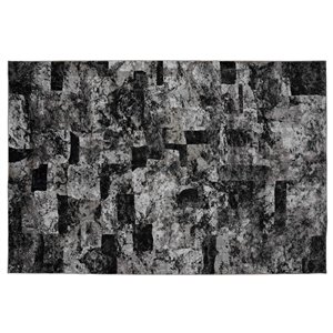 Tapis Lakeland de la Collection Bourbon Street, 8 pi x 10 pi, gris