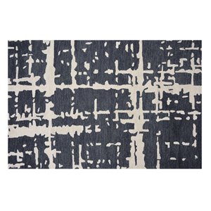 Collection Bourbon Street Fairhaven Area Rug - 5-ft x 8-ft - Charcoal
