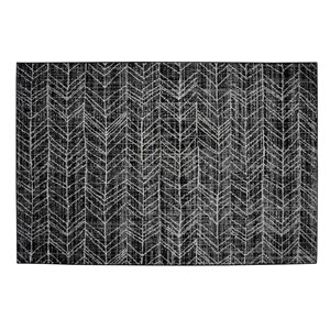 Tapis Birmingham de la Collection Bourbon Street, 5 pi x 8 pi, gris