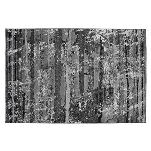 Tapis Gainesville de la Collection Bourbon Street, 8 pi x 10 pi, gris clair