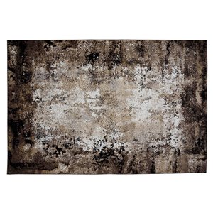 Collection Bourbon Street Lakeview Area Rug - 8-ft x 10-ft - Brown