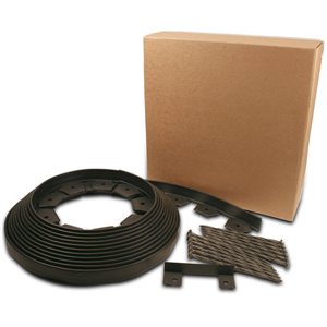 Bordure en plastique noir robuste sans creuser  par EasyFlex de 40 pi