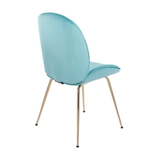 Plata Import Decor Lotus Velvet, Turquoise Chairs Leather