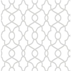 NuWallpaper Self-Adhesive Vinyl Wallpaper - 30.75-sq. ft. - Silver