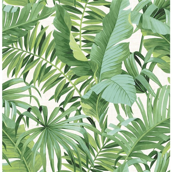 NuWallpaper Maui Self-Adhesive Vinyl Wallpaper - 30.75-sq. ft. - Green