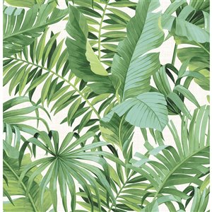 NuWallpaper Maui Self-Adhesive Vinyl Wallpaper - 30.75-sq. ft. - Green