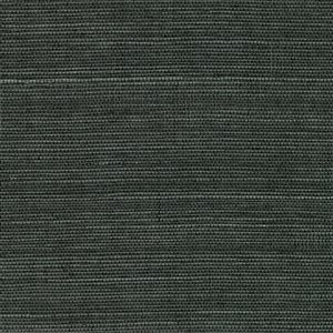 Kenneth James Canton Road Unpasted Grasscloth Wallpaper - 72-sq. ft. - Charcoal Grey
